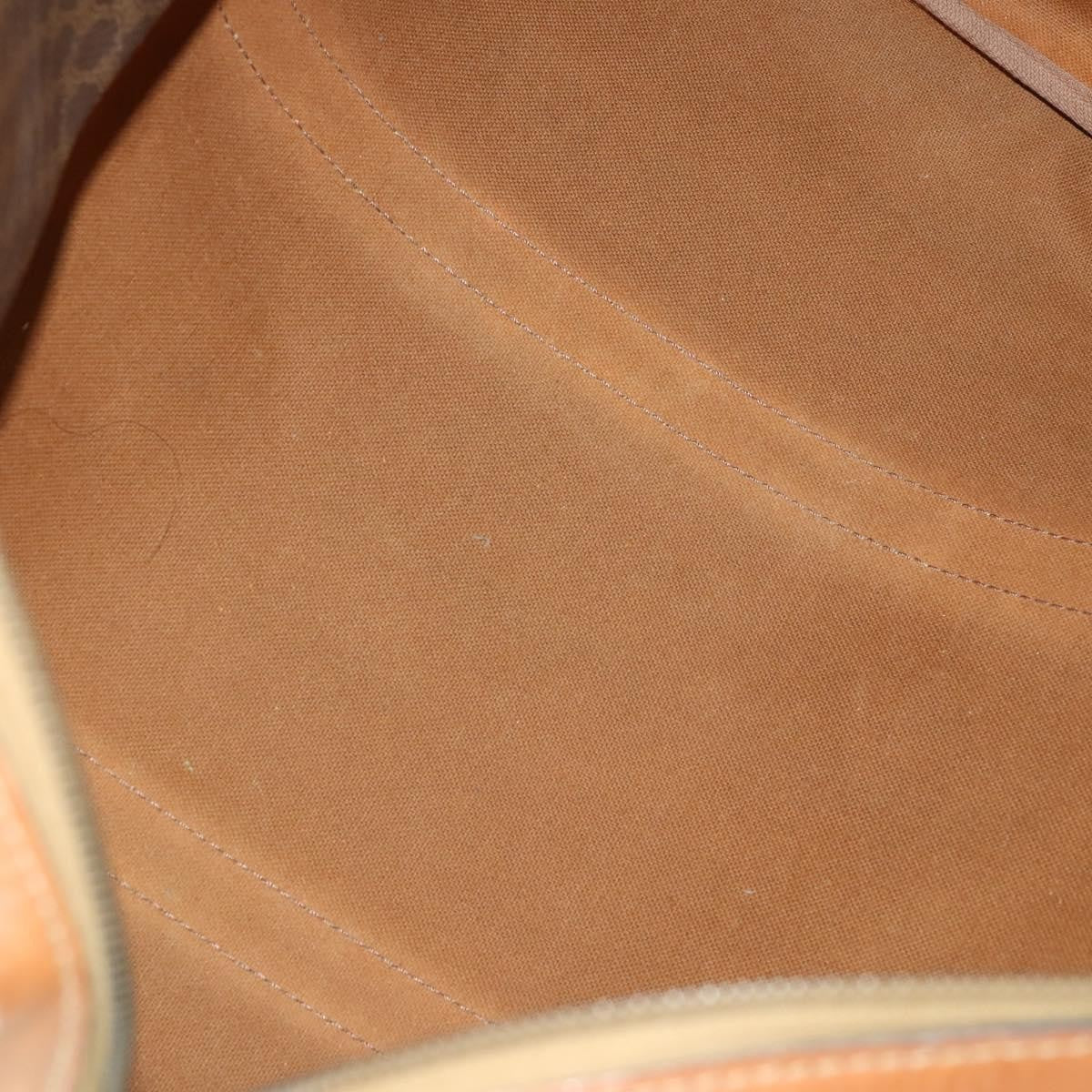Celine Vintage Macadam Boston Canvas And Leather Brown Pvc Travel Bag Bag (Pre-Owned)