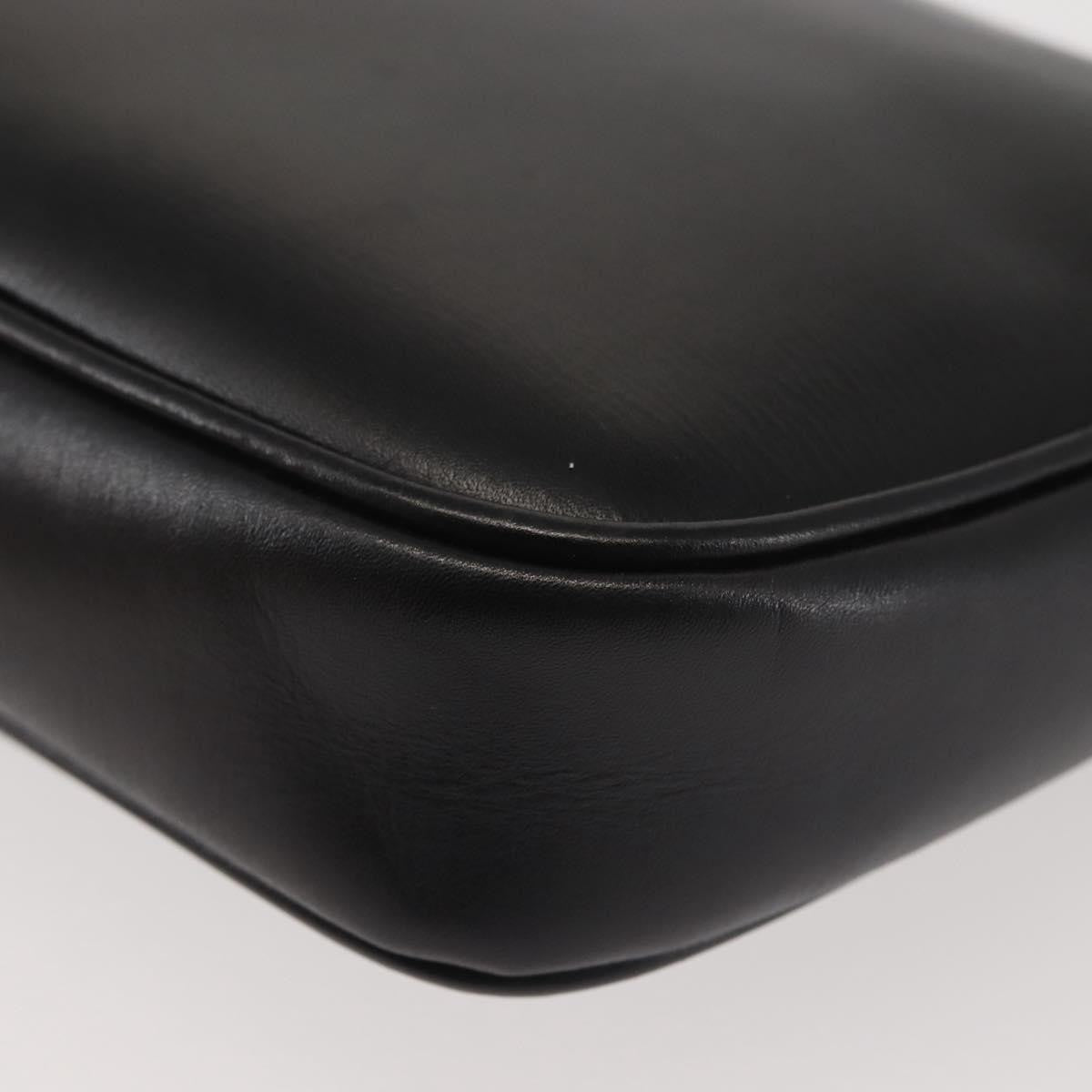 Salvatore Ferragamo Vala Leather Black Leather Shoulder Bag Bag (Pre-Owned)