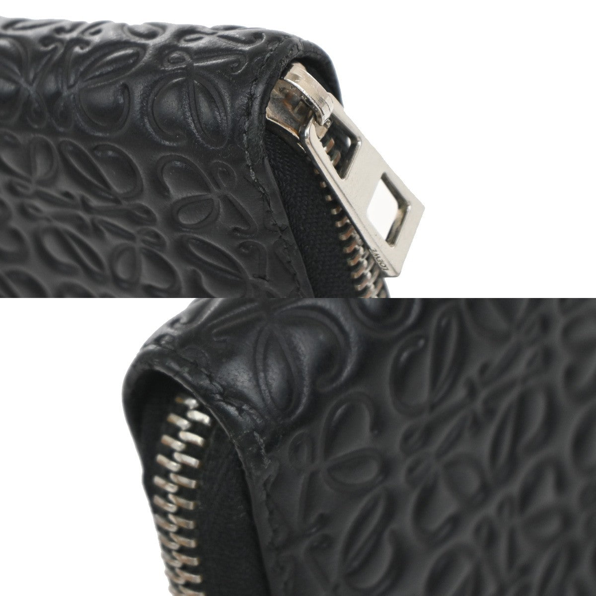 Loewe Anagram Leather Black Leather Wallets Accessory (Pre-Owned)