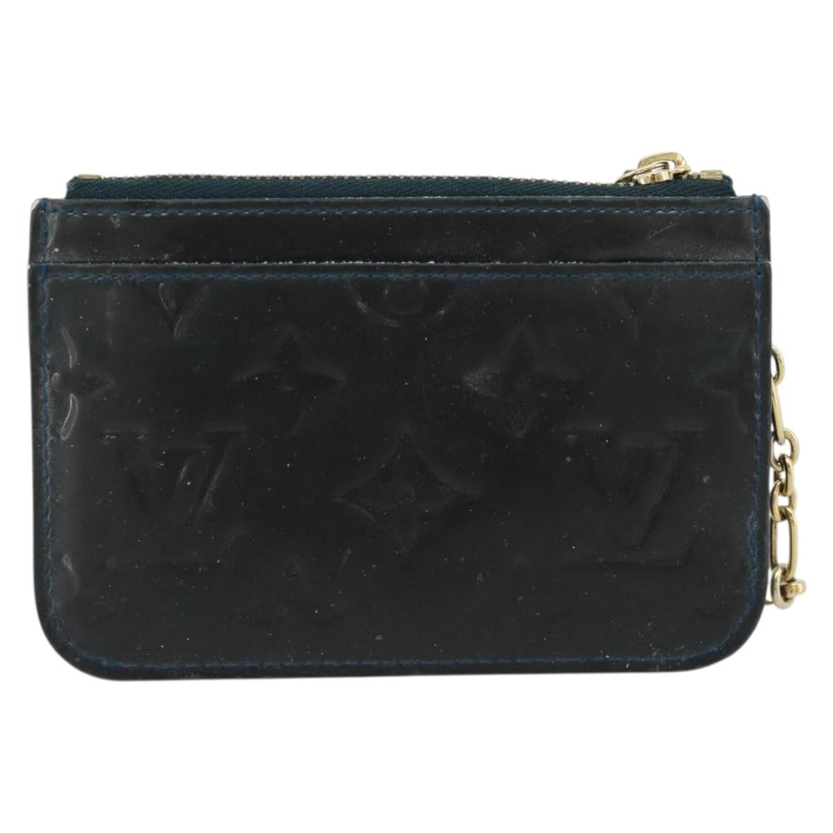 Louis Vuitton Pochette Clés Nm Monogram Vernis Patent Leather Blue Patent_Leather Wallets Accessory (Pre-Owned)