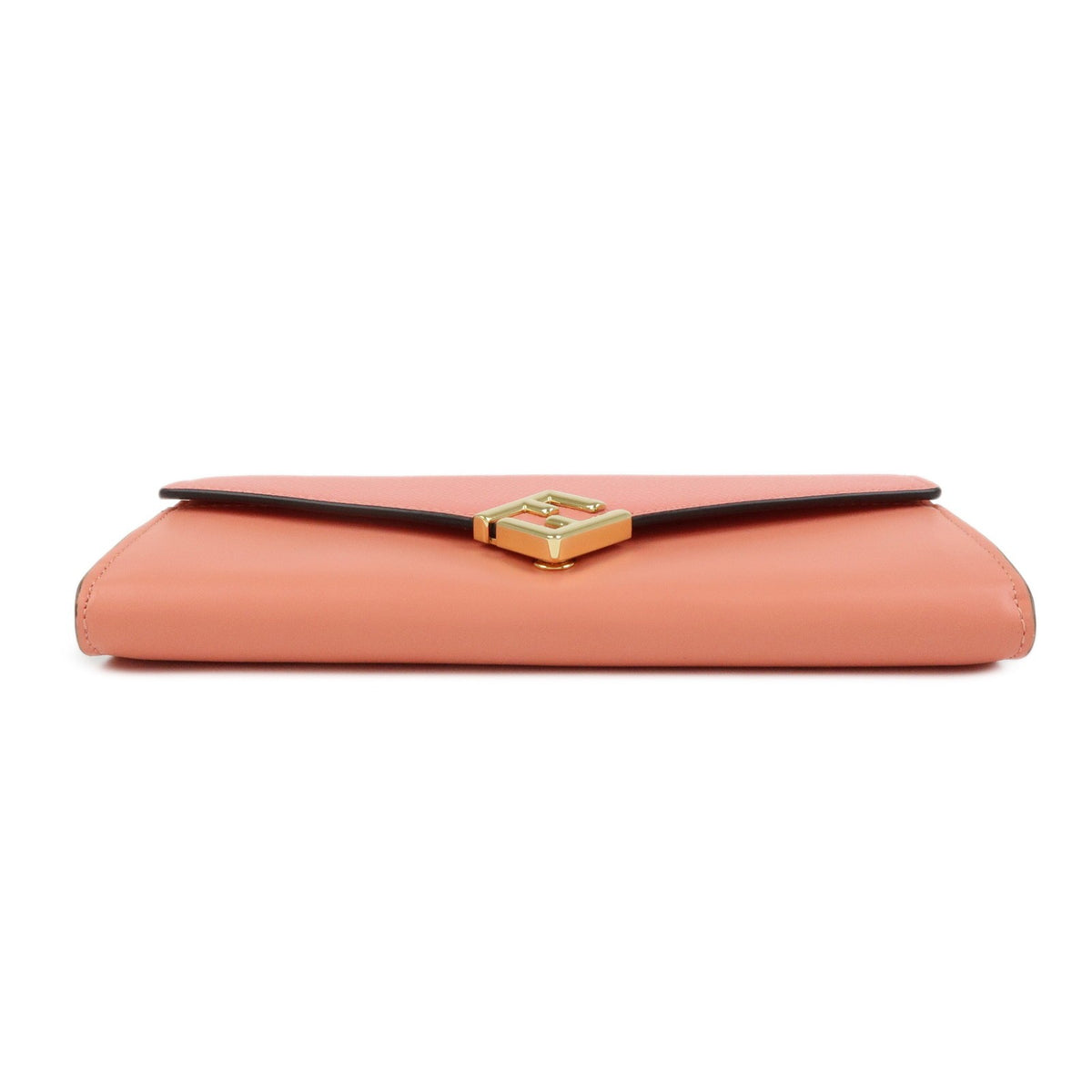 Fendi Ff Diamonds Continental Chain Leather Pink Leather Crossbody Bag Bag (Pre-Owned)