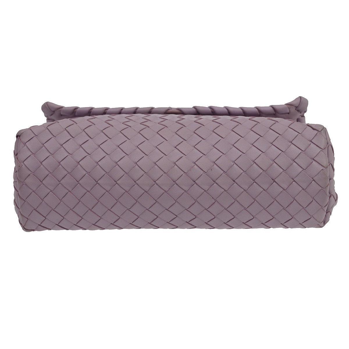 Bottega Veneta Olimpia Intrecciato Nappa Purple Leather Shoulder Bag Bag (Pre-Owned)