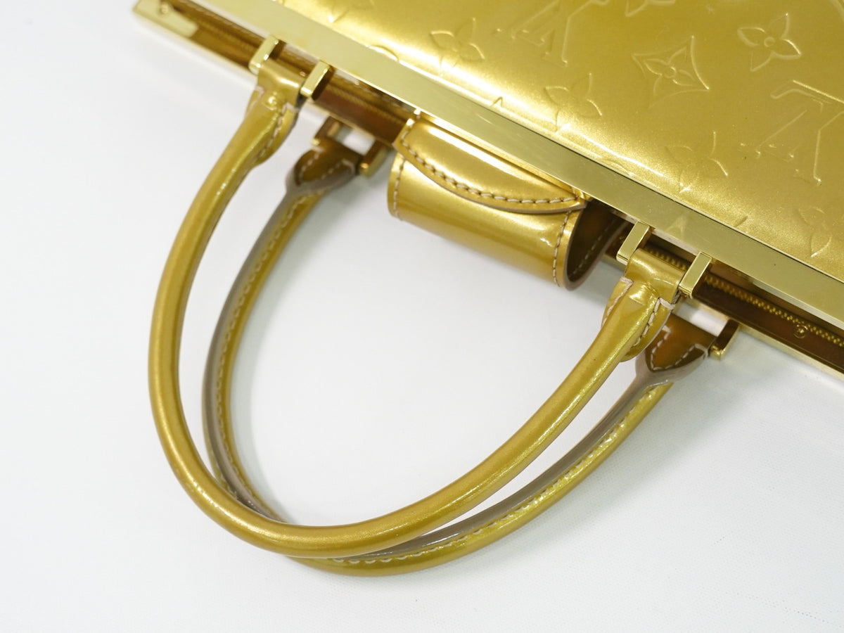 Louis Vuitton Deesse Monogram Vernis Beige Leather Handbag (Pre-Owned)