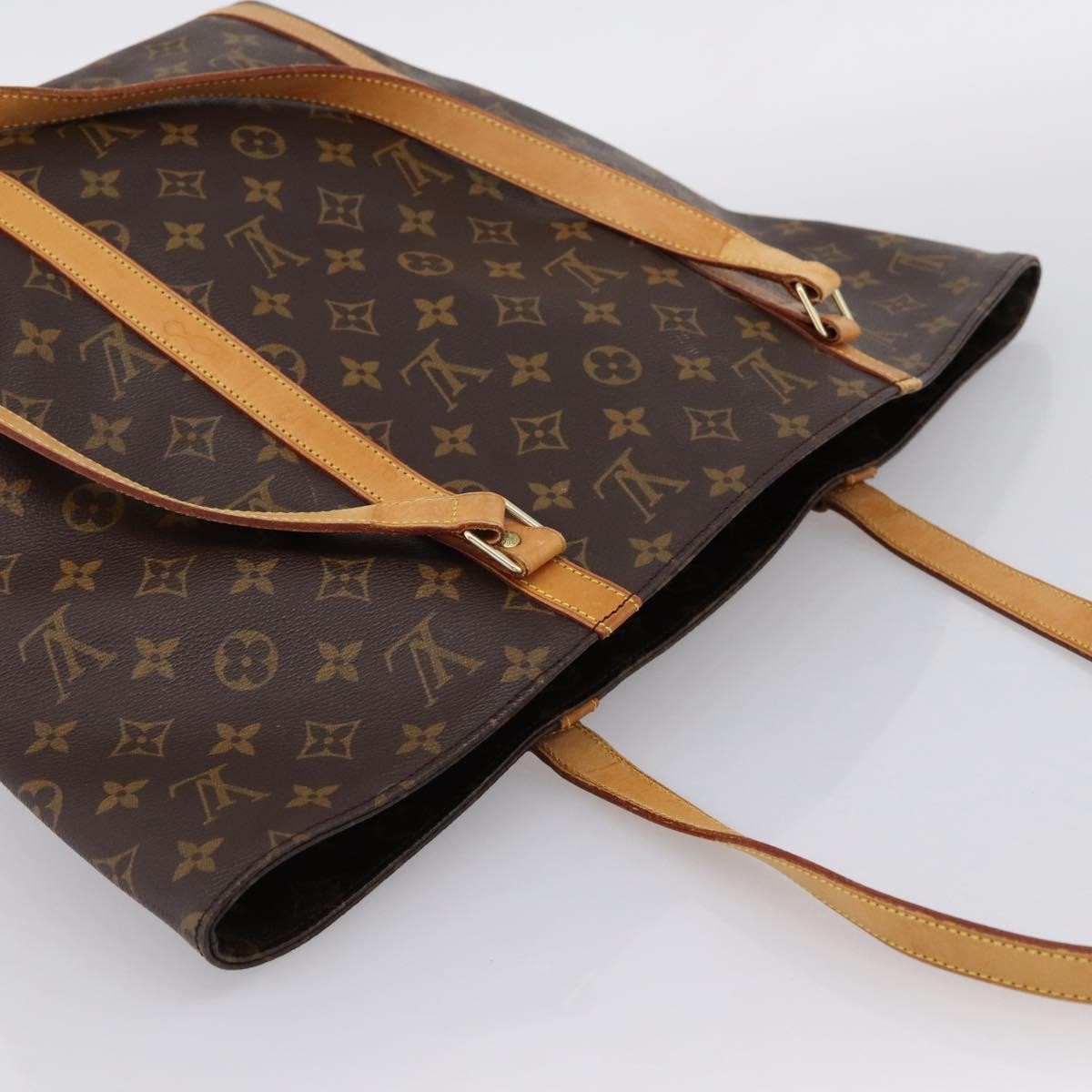 Louis Vuitton Shopping Sac Monogram Canvas Brown Canvas Handbag (Pre-Owned)