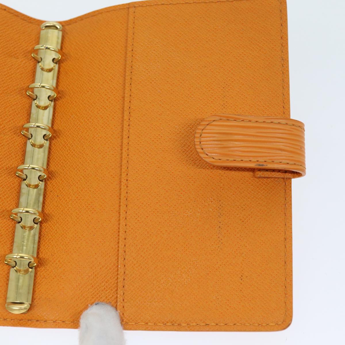 Louis Vuitton Agenda Cover Orange Leather Wallet  (Pre-Owned)