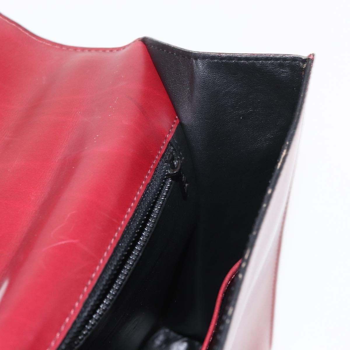 Celine Handbag Leather Red Leather Handbag (Pre-Owned)