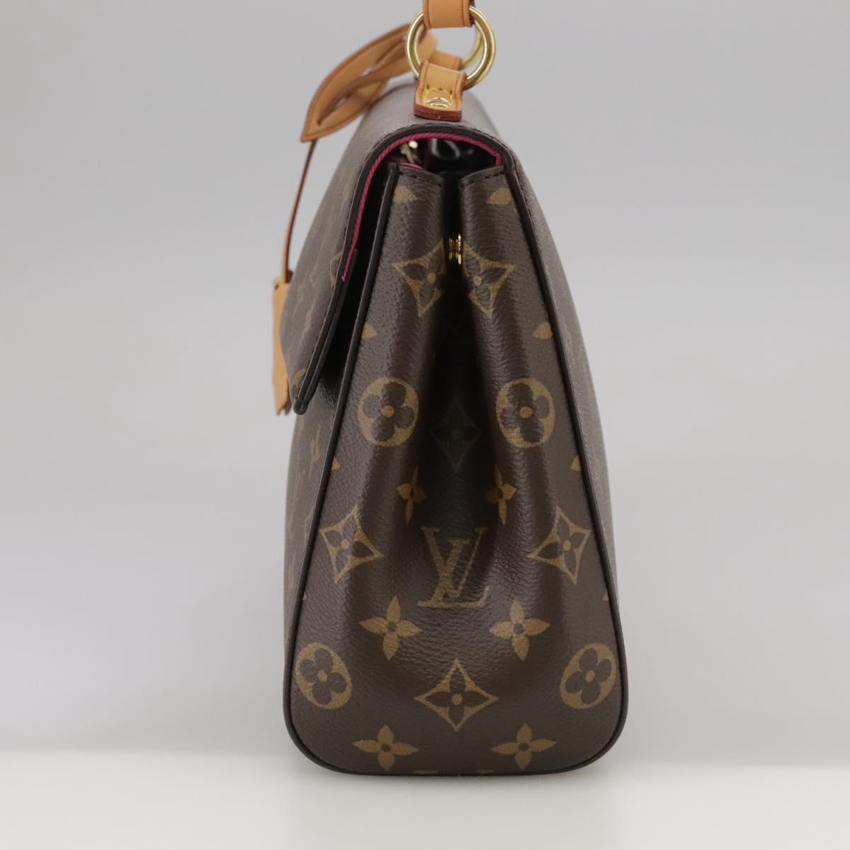 Louis Vuitton Cluny Brown Canvas Handbag (Pre-Owned)