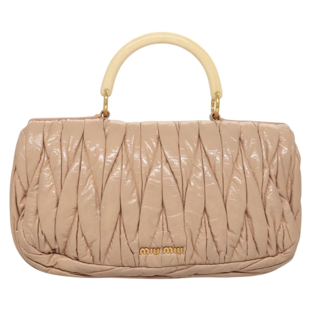 Miu Miu Beige Leather Handbag (Pre-Owned)