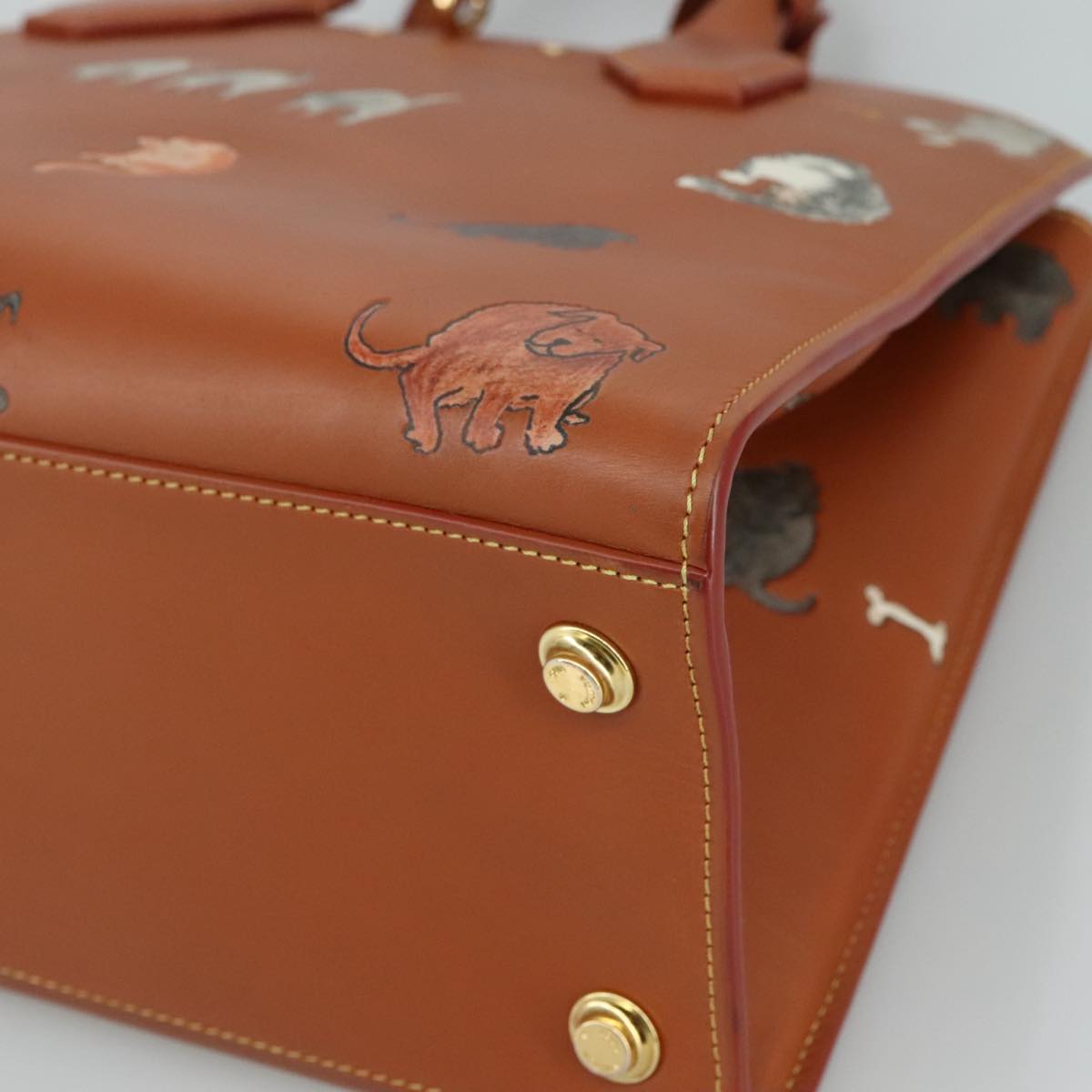 Louis Vuitton City Steamer Brown Leather Handbag (Pre-Owned)