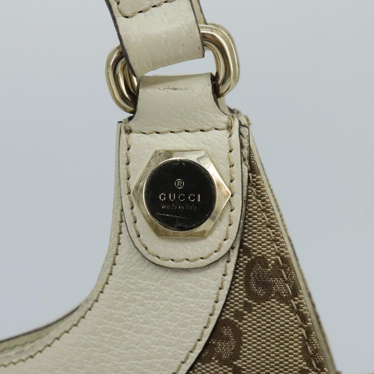 Gucci Beige Canvas Tote Bag (Pre-Owned)