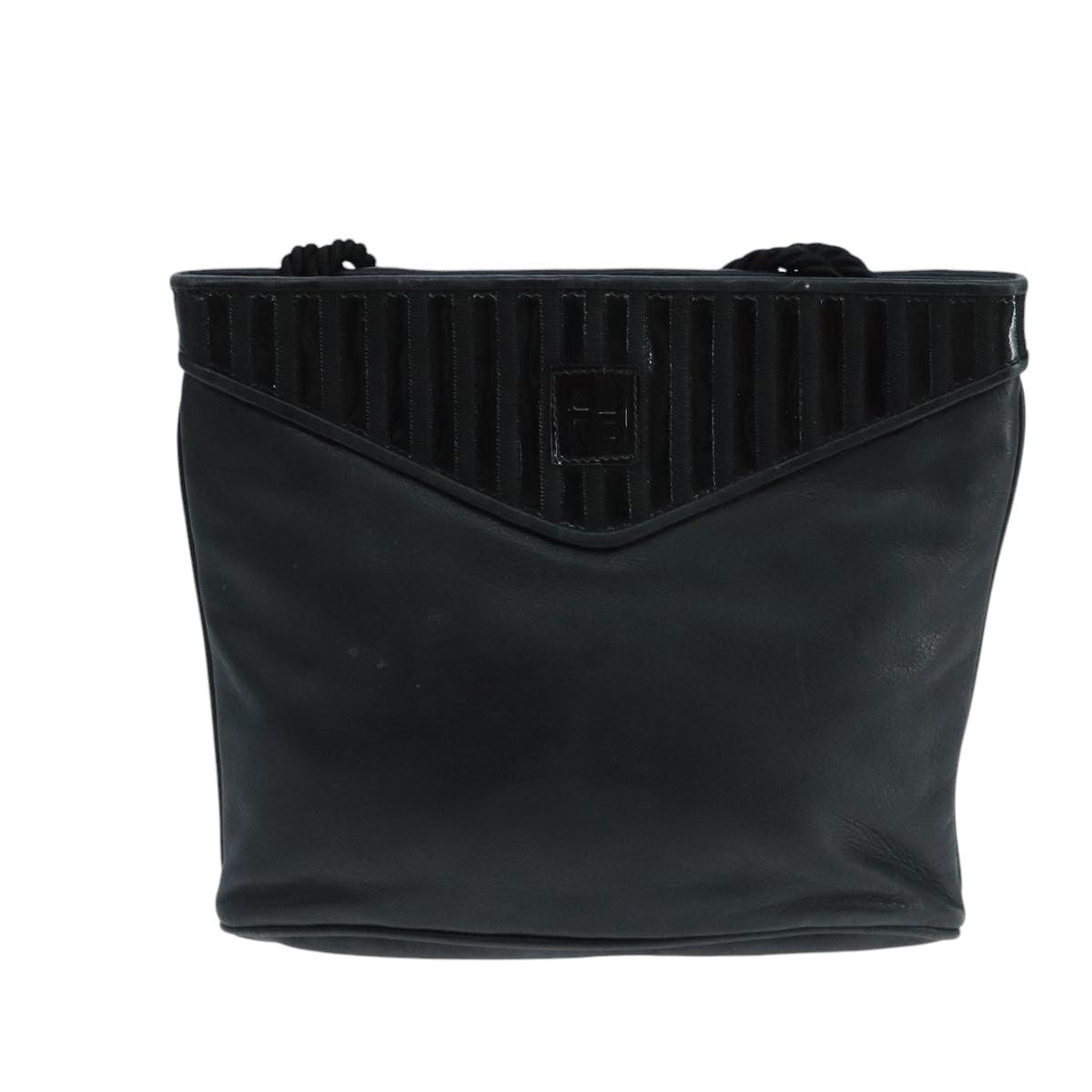 Fendi Black Leather Shoulder Bag (Pre-Owned)