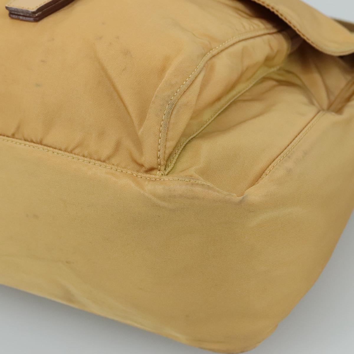 Prada Tessuto Beige Synthetic Shoulder Bag (Pre-Owned)
