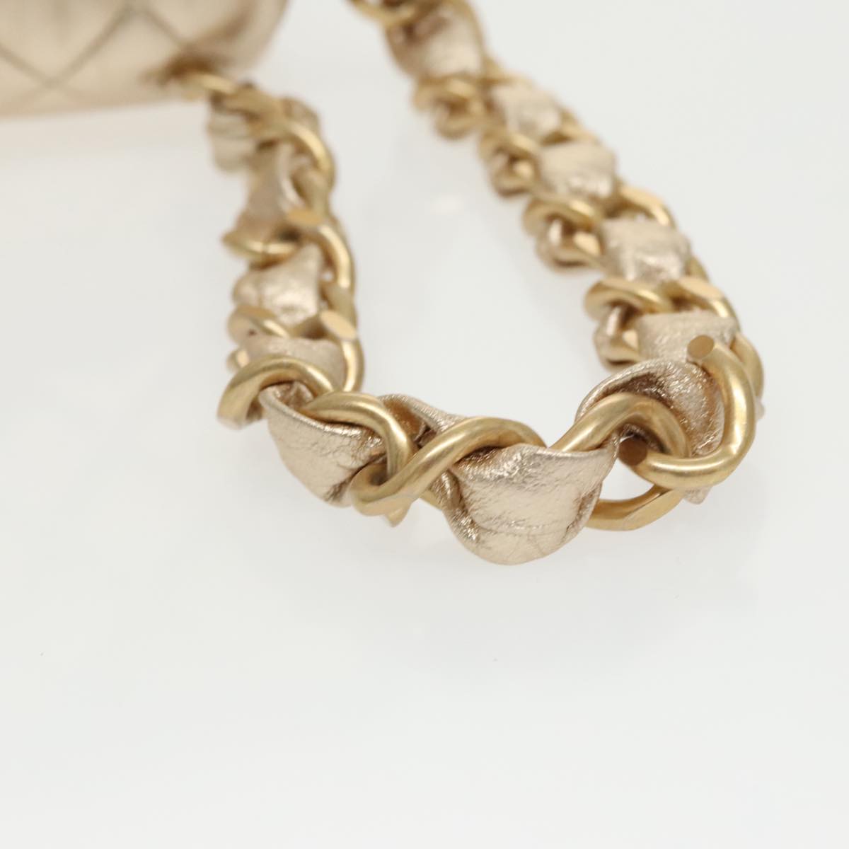 Chanel Trendy Cc Gold Leather Shoulder Bag (Pre-Owned)