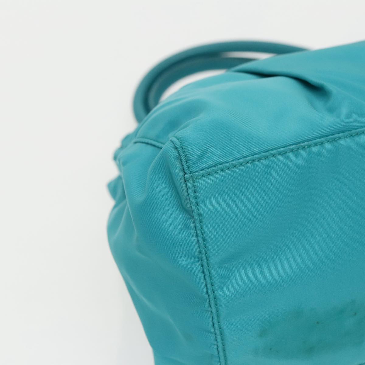 Prada Re-Nylon Turquoise Synthetic Handbag (Pre-Owned)
