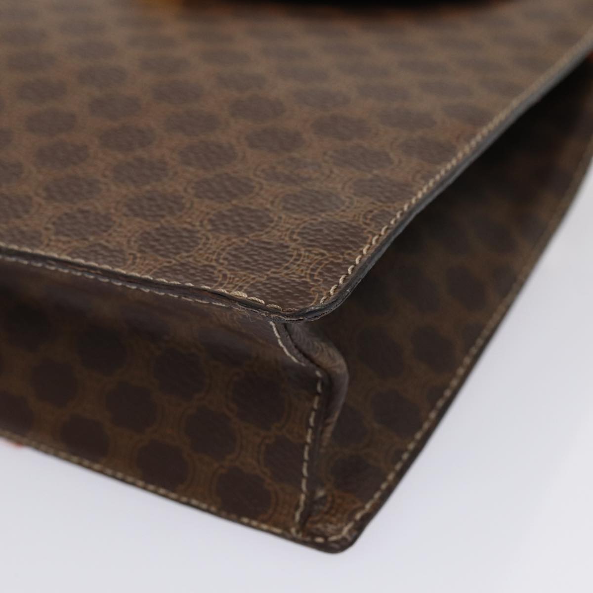 Céline Macadam Brown Canvas Handbag (Pre-Owned)