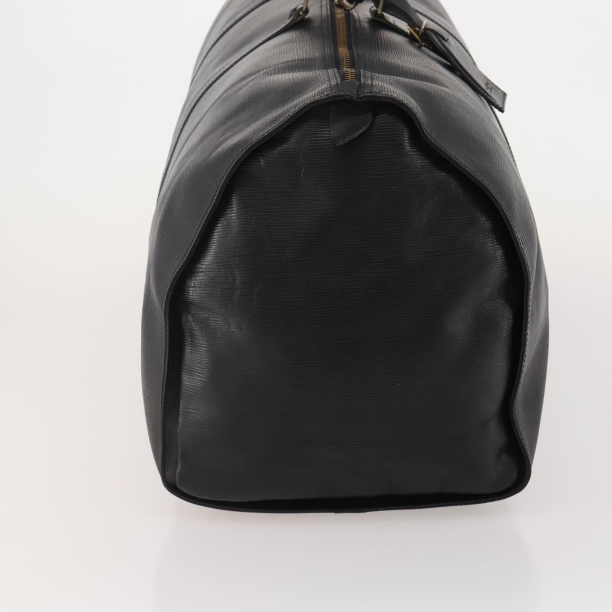 Louis Vuitton Keepall Epi Black Leather Travel Bag Bag (Pre-Owned)