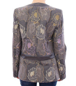 Roberto Fragata Chic Silk Floral One-Button Women's Blazer