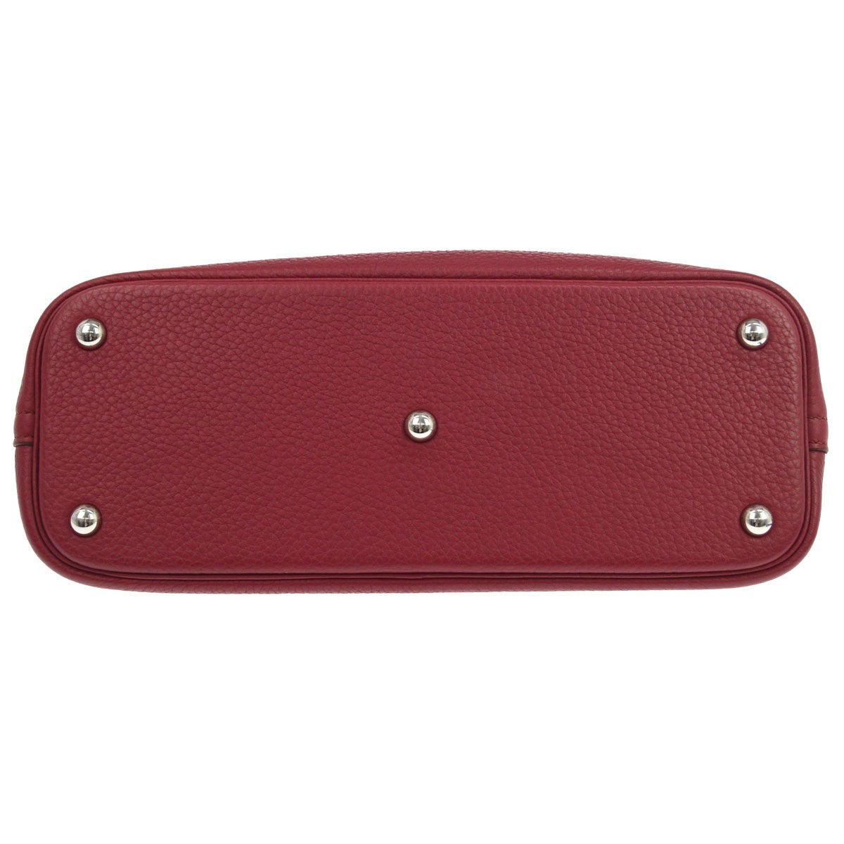 Hermes Bolide Clemence Red Leather Handbag (Pre-Owned)