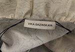 Vika Gazinskaya Elegant Blue Cotton Tunic Women's Blouse