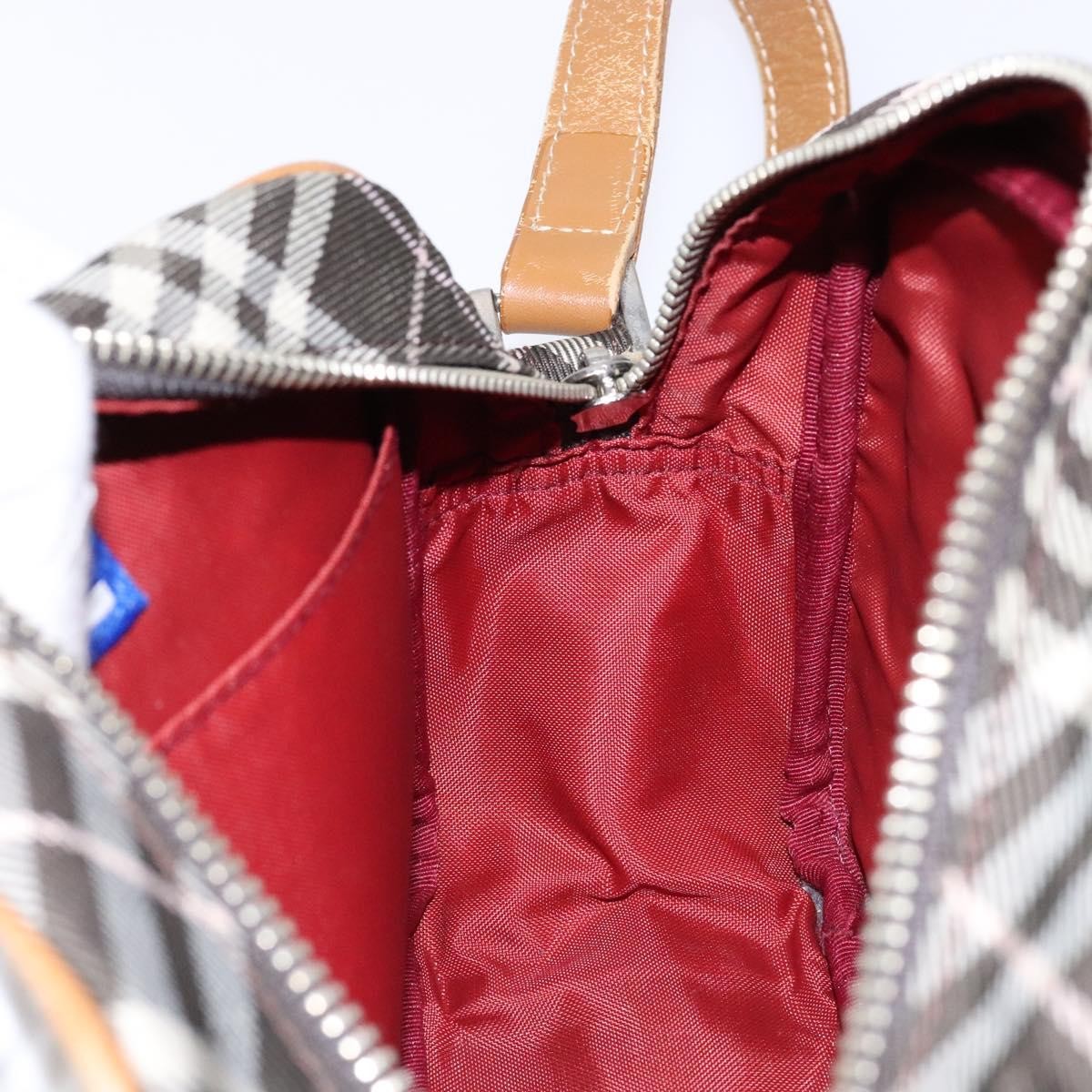 Burberry Nova Check Blue Label Canvas Brown Canvas Shoulder Bag Bag (Pre-Owned)