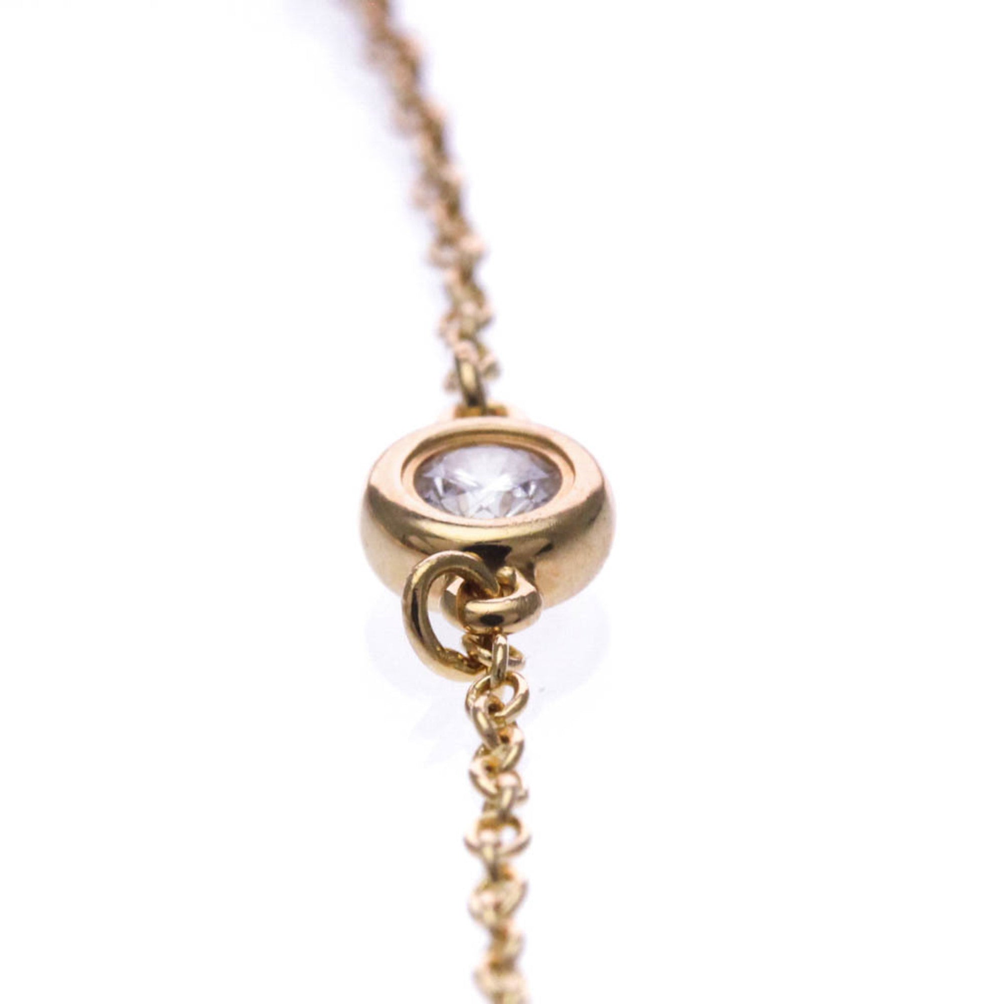 Tiffany & Co. Elsa Peretti Diamonds By The Yard 18K Rose Gold With Diamond Gold Pink_Gold Bracelet Jewelry (Pre-Owned)
