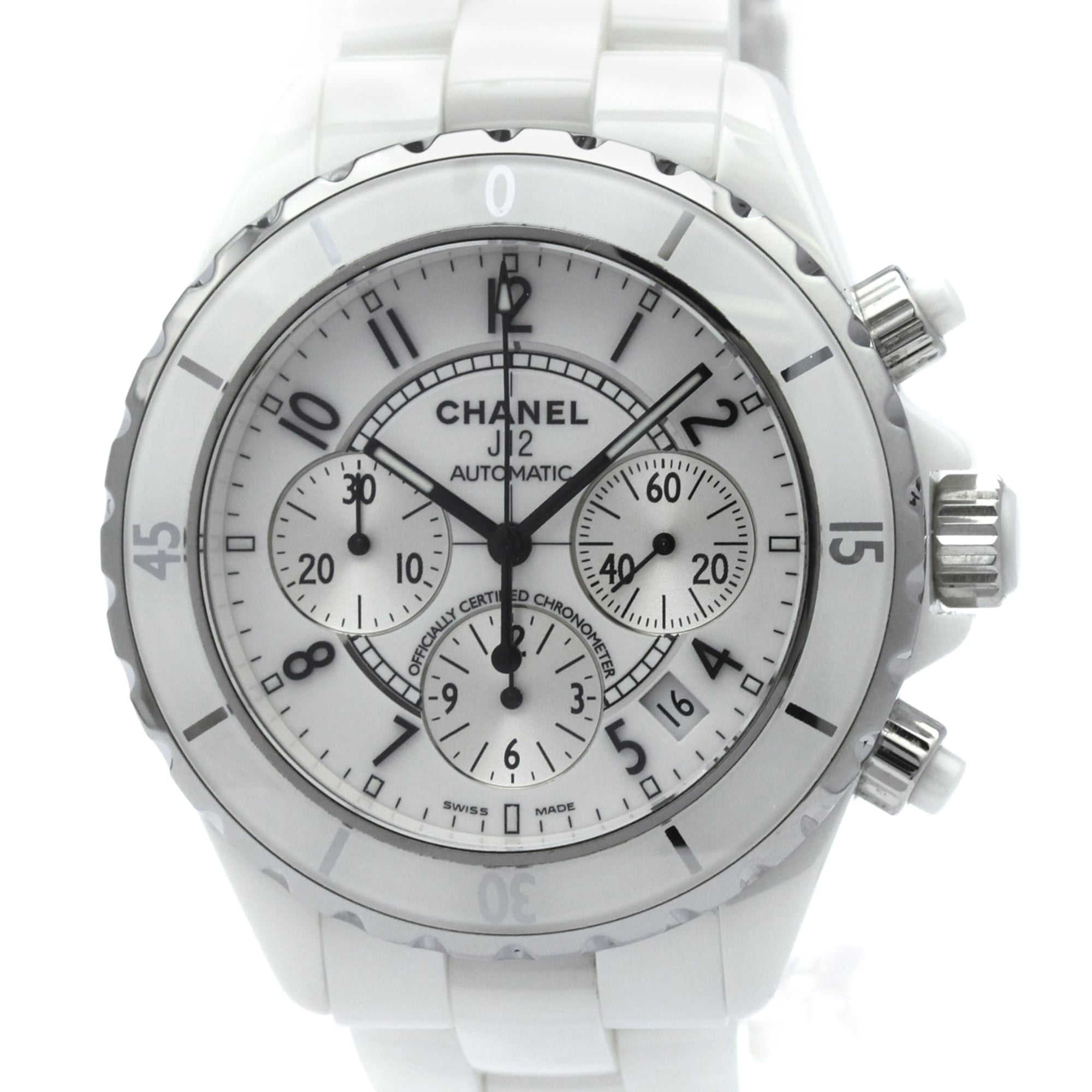 Chanel J12 Automatic Ceramic And Stainless Steel Watch (Pre-Owned)