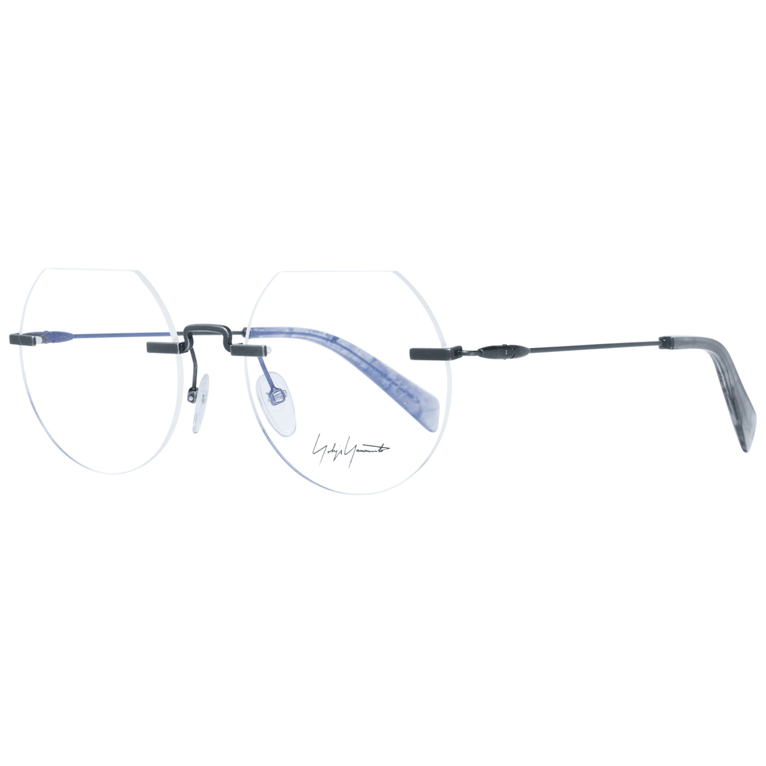 Yohji Yamamoto Gray Metal Glasses Men's (Frames)
