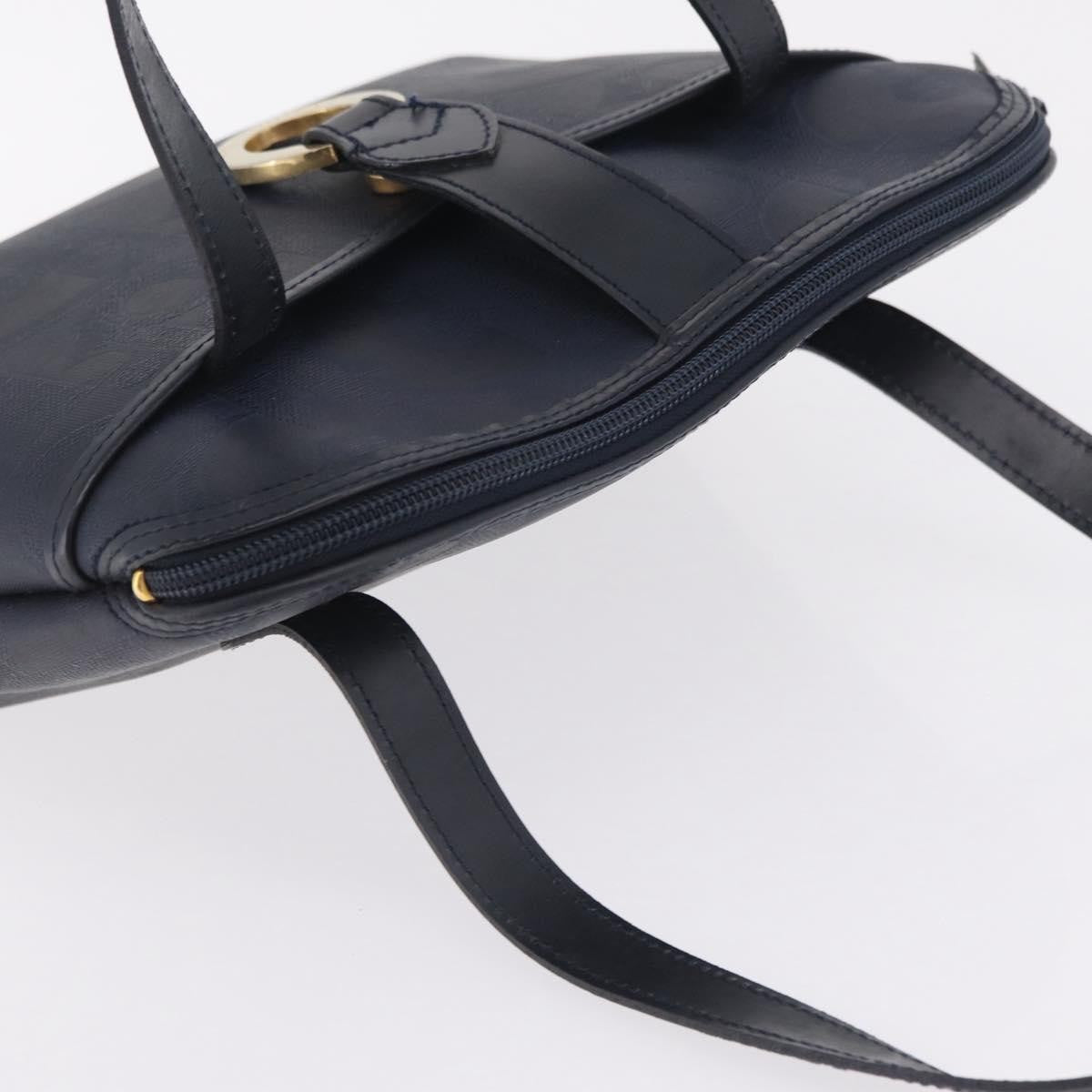 Christian Dior Trotter Canvas Navy Canvas Handbag (Pre-Owned)
