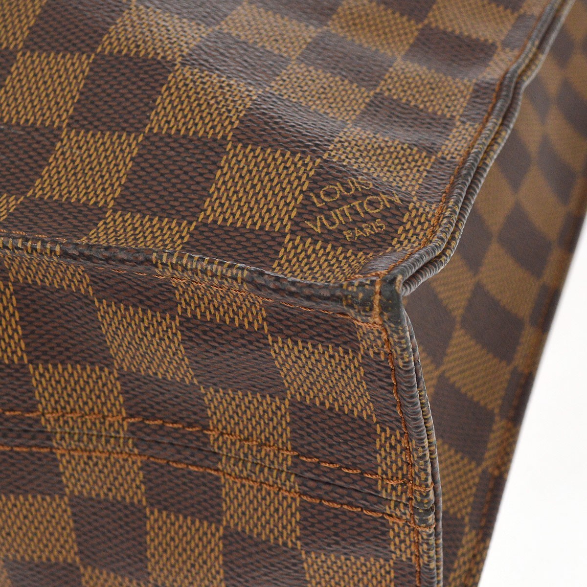 Louis Vuitton Sac Plat Damier Brown Canvas Handbag (Pre-Owned)