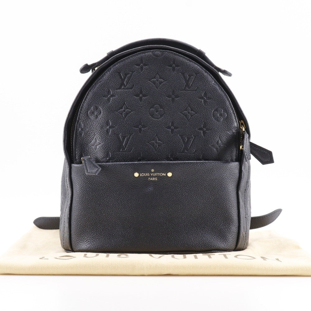 Louis Vuitton Sorbonne Monogram Empreinte Leather Black Leather Backpack Bag (Pre-Owned)