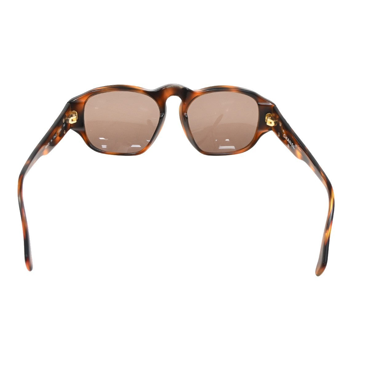 Chanel Logo Cc Plastic Brown Plastic Sunglasse Accessory (Pre-Owned)