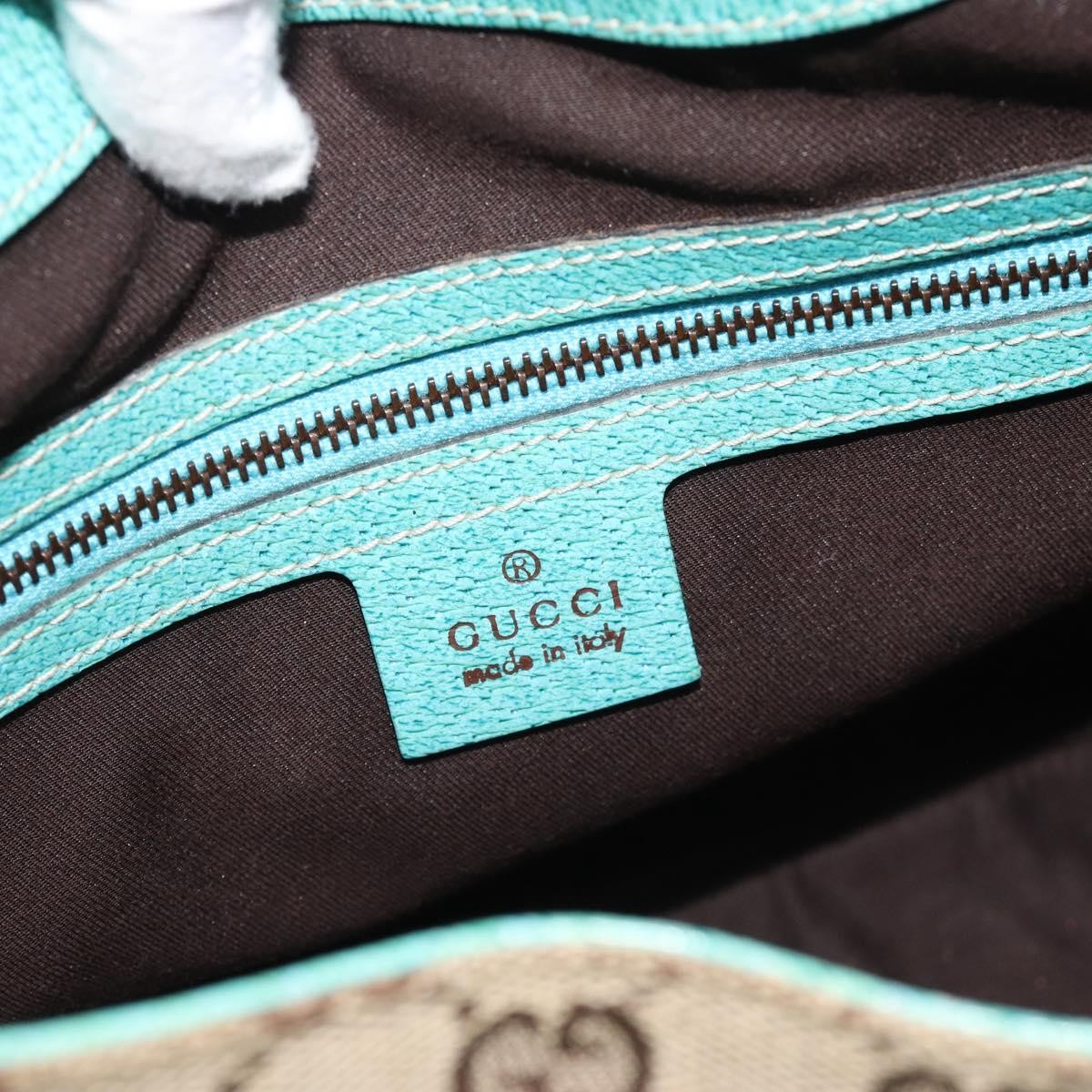 Gucci Jackie Canvas Brown Canvas Handbag (Pre-Owned)