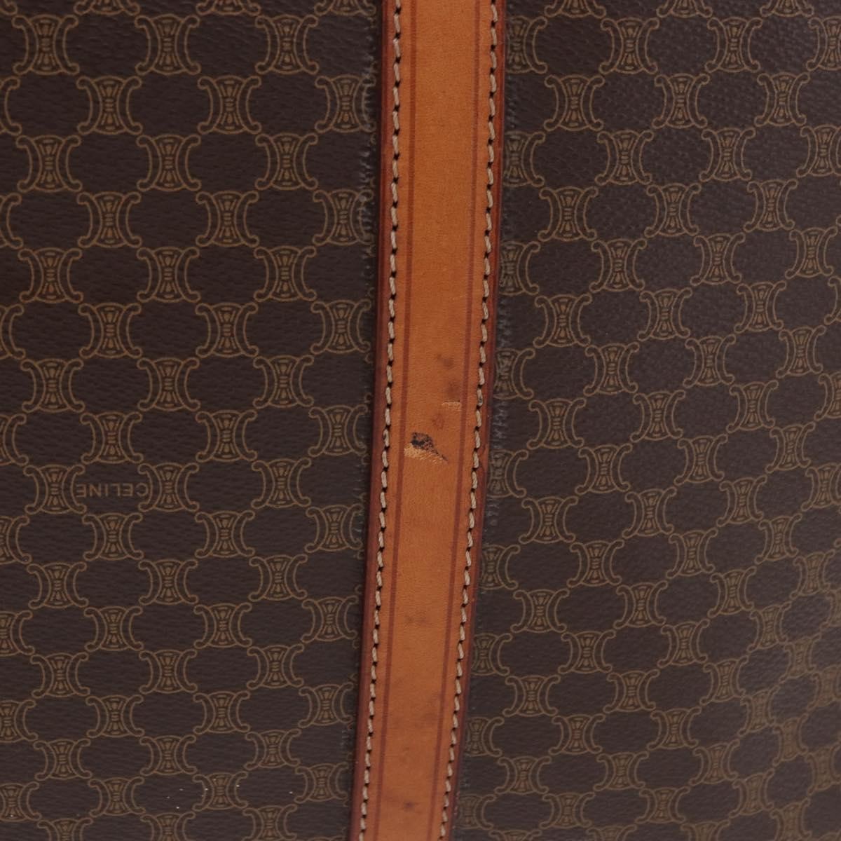 Celine Macadam Canvas And Leather Brown Canvas Briefcase Bag (Pre-Owned)