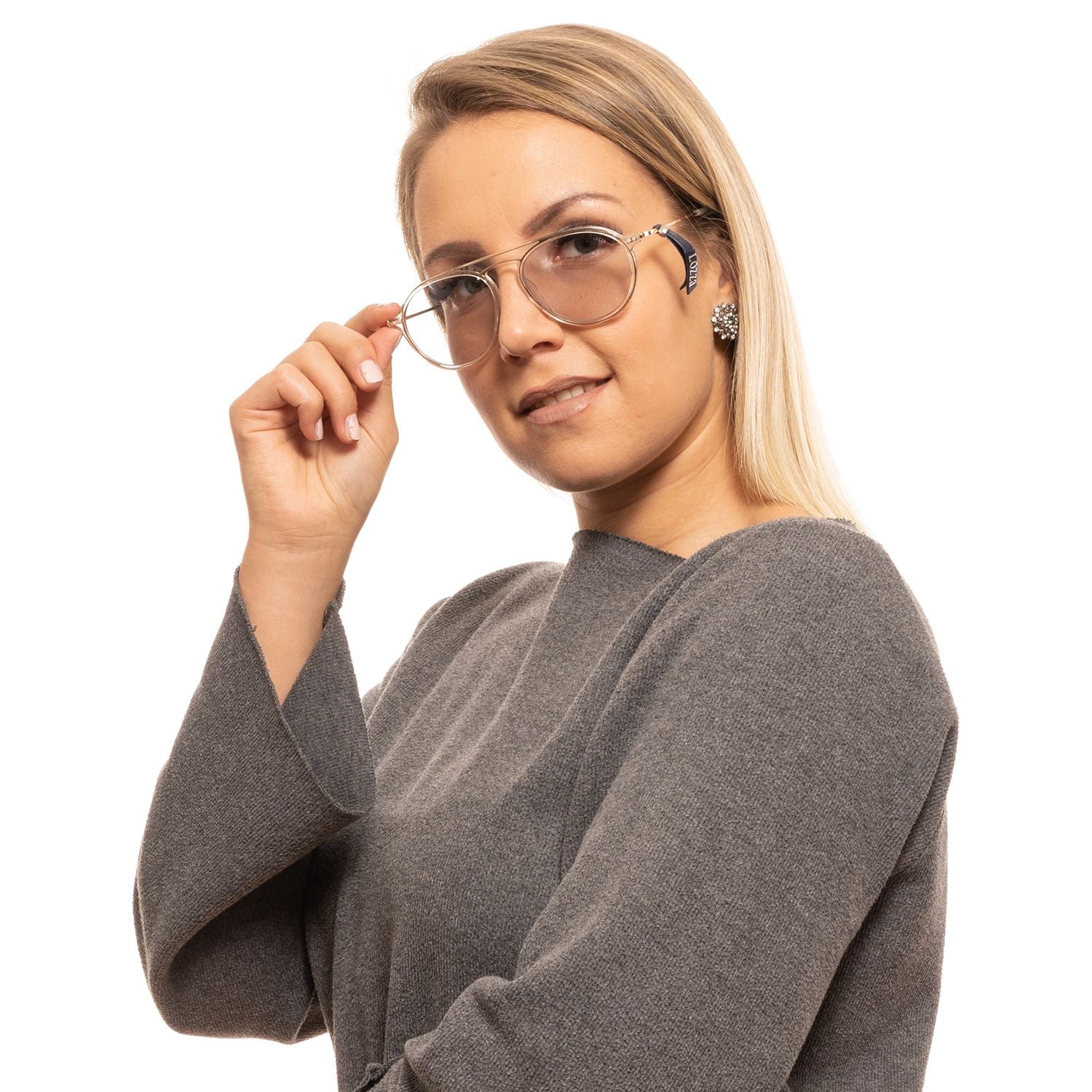 Lozza Gold Metal & Plastic  Sunglasses