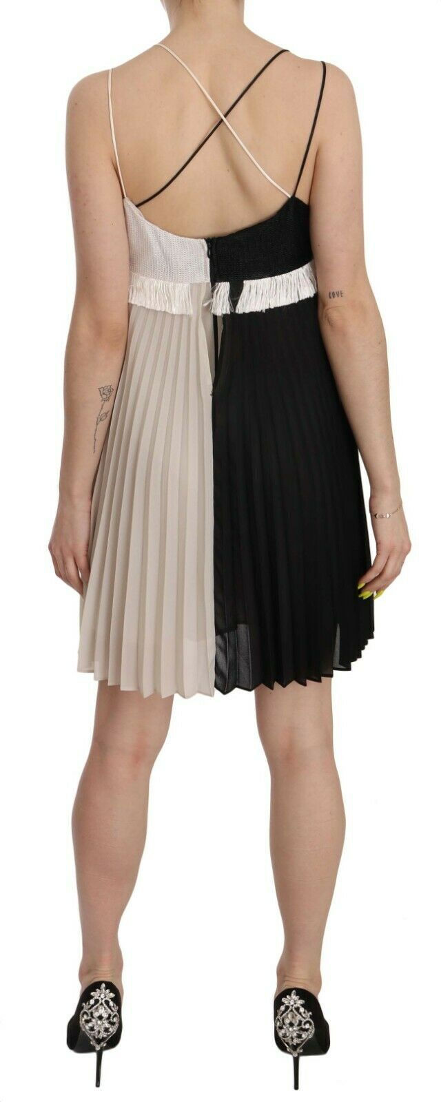 PINKO Chic Plunging A-Line Princess Mini Women's Dress