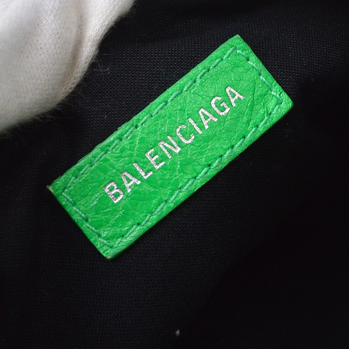 Balenciaga Le Cagole Giant Studs Leather Green Leather Shoulder Bag Bag (Pre-Owned)