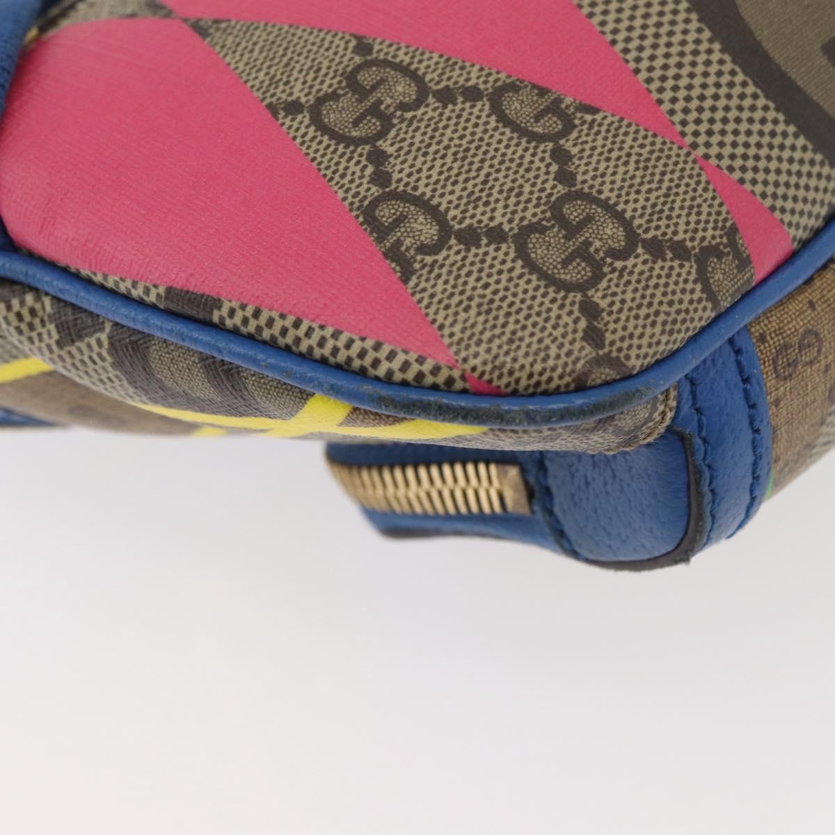 Gucci Gg Rhombus Cuir Multicolour Canvas Crossbody Bag Bag (Pre-Owned)