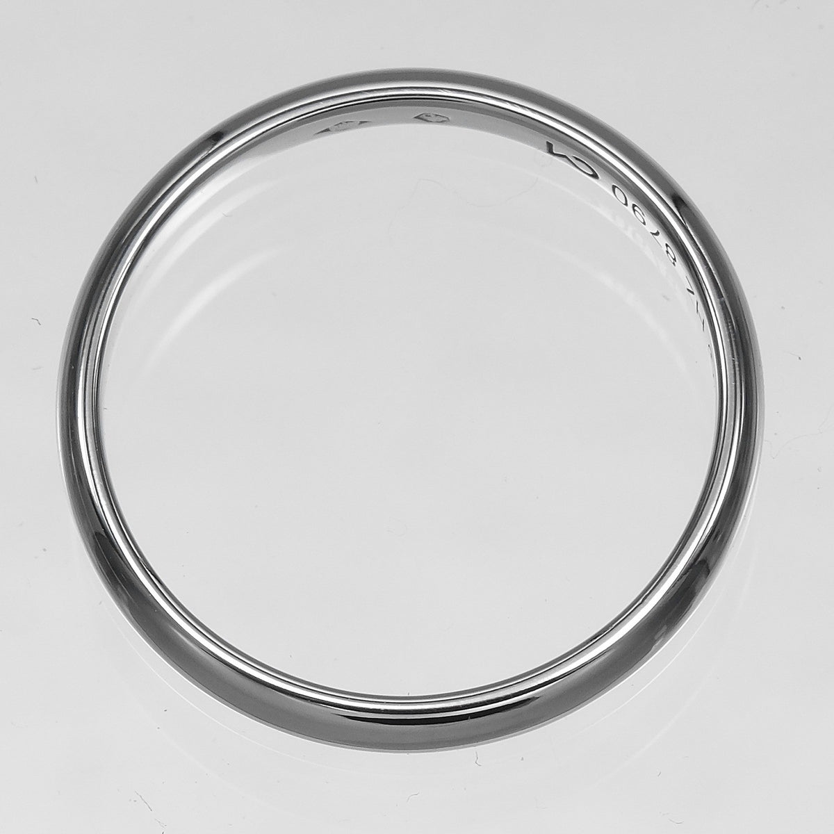Cartier 1895 Wedding Band Platinum Silver Platinum Ring Jewelry (Pre-Owned)