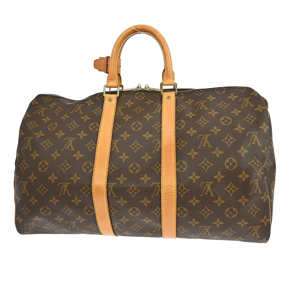 Louis Vuitton Keepall Monogram Brown Canvas Travel Bag Bag (Pre-Owned)