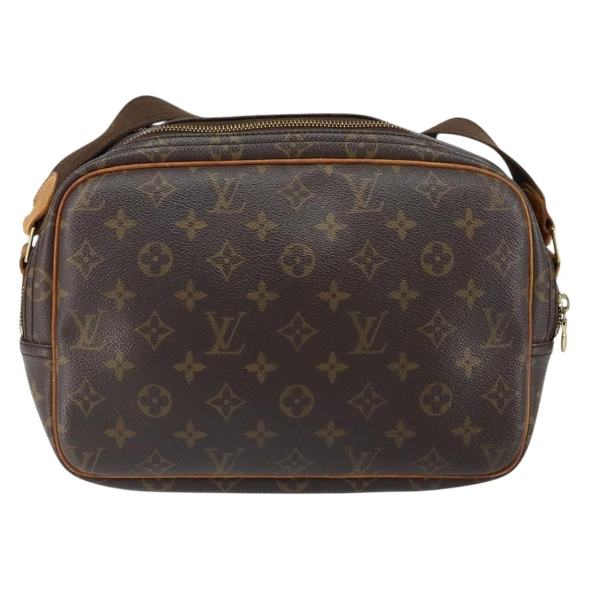 Louis Vuitton Reporter Monogram Canvas Brown Canvas Shoulder Bag Bag (Pre-Owned)