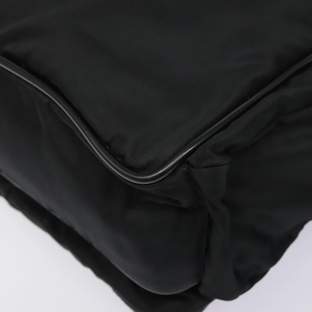 Prada Re-Nylon Black Synthetic Shoulder Bag (Pre-Owned)