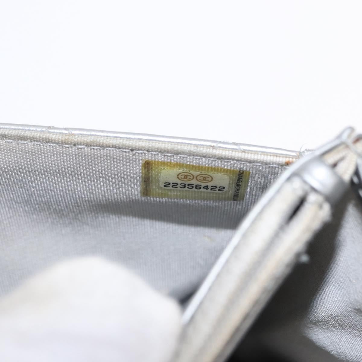 Chanel Reissue 2.55 Wallet On Chain Quilted Lambskin Silver Leather Crossbody Bag Bag (Pre-Owned)