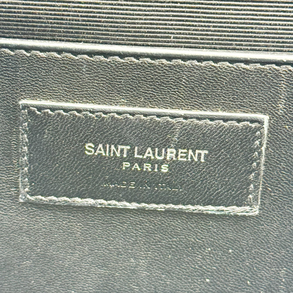 Saint Laurent Classic Monogram Leather Black Leather Crossbody Bag Bag (Pre-Owned)