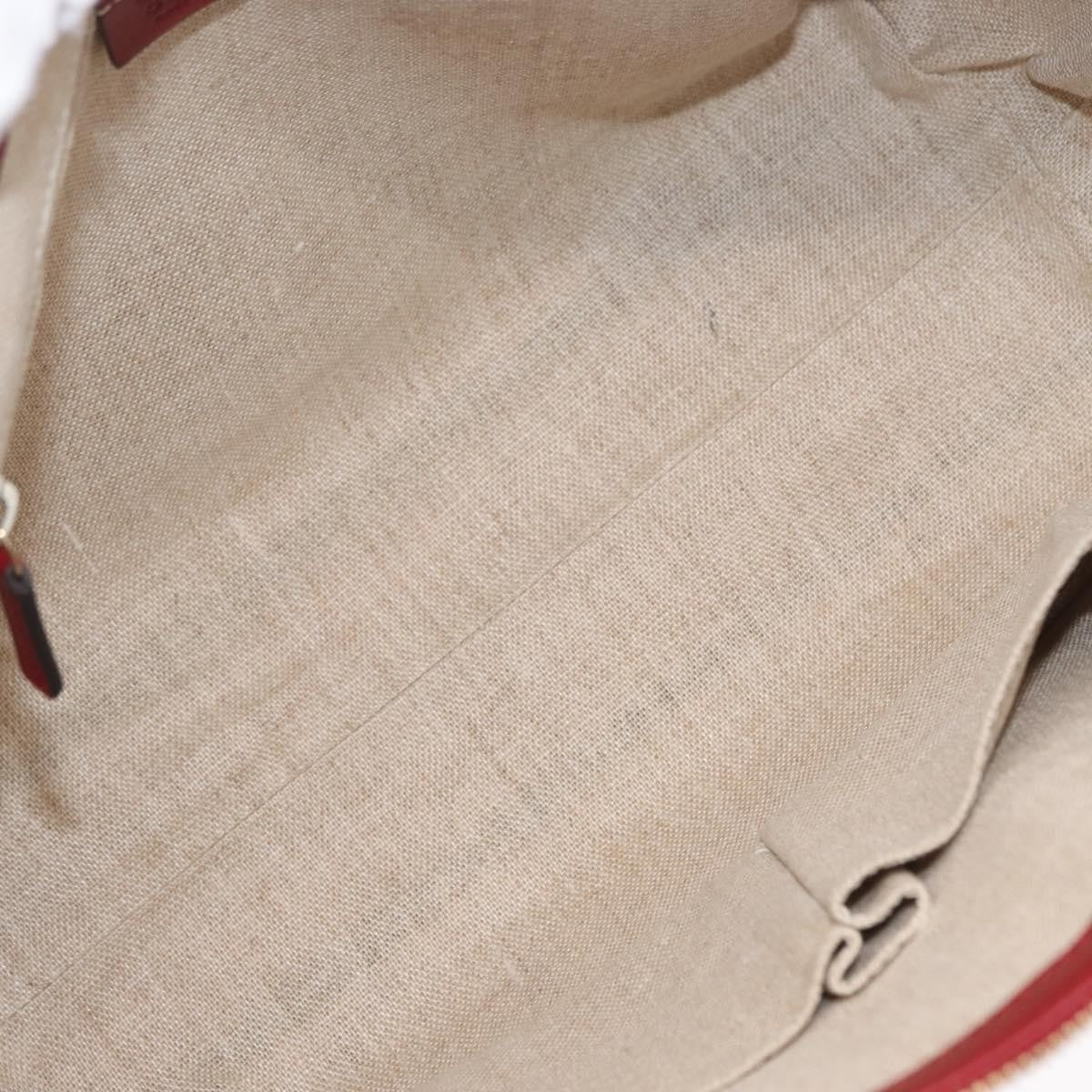Gucci Margaux Microguccissima Leather Red Leather Tote Bag Bag (Pre-Owned)