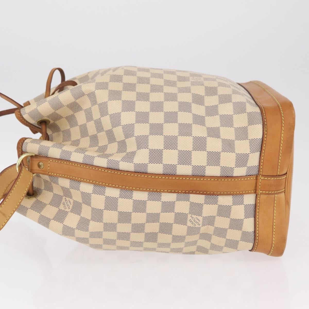 Louis Vuitton Noe Damier White Canvas Shoulder Bag Bag (Pre-Owned)