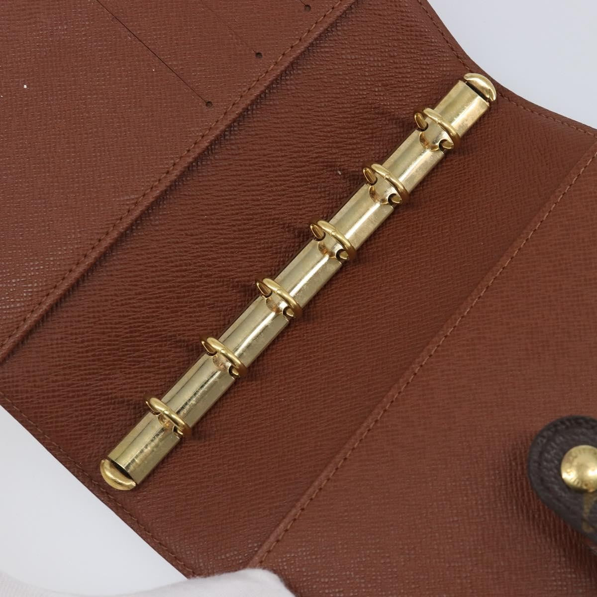 Louis Vuitton Agenda Cover Monogram Canvas Brown Canvas Briefcase Bag (Pre-Owned)
