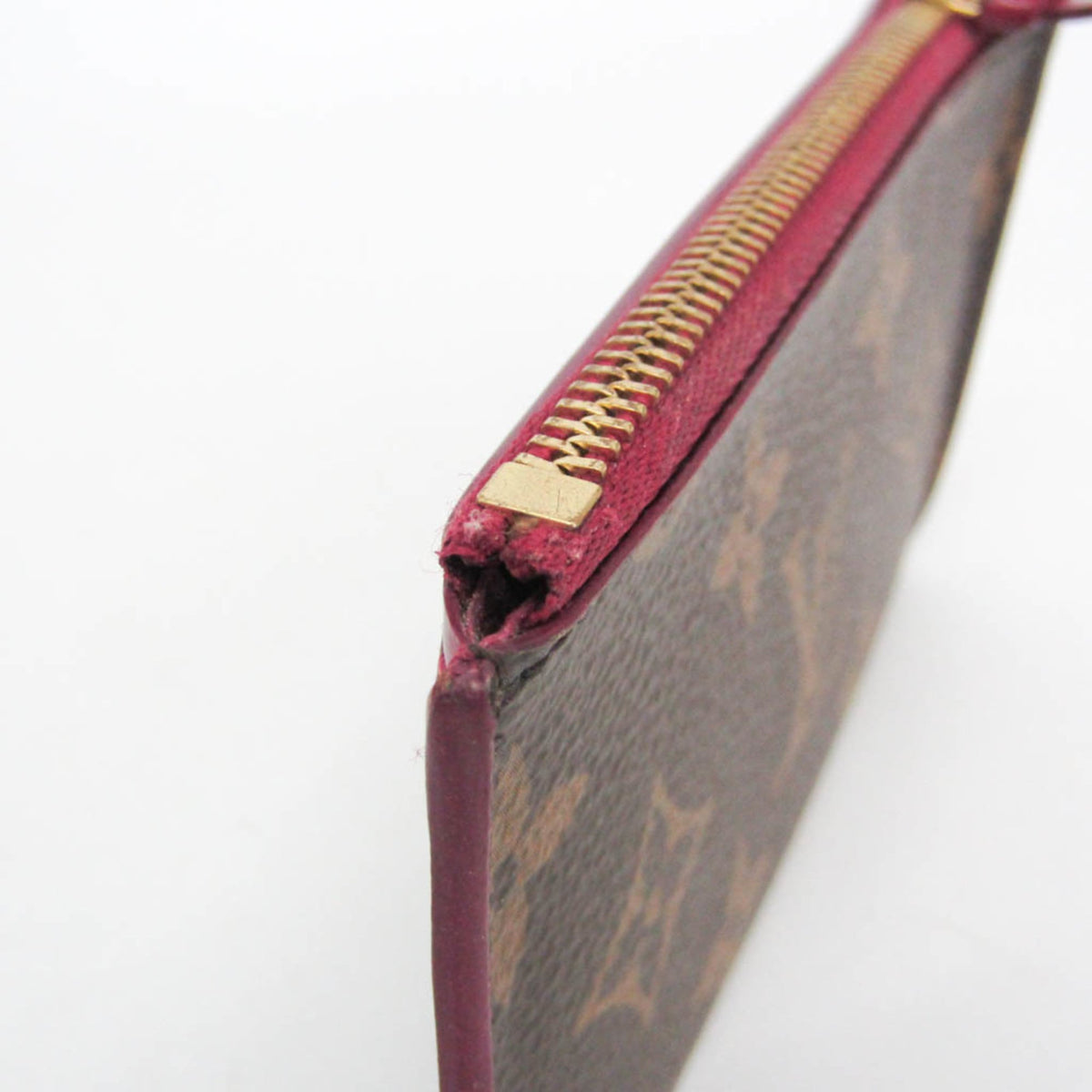 Louis Vuitton Zipped Card Holder Nm Monogram Canvas Brown Canvas Card Holders Accessory (Pre-Owned)