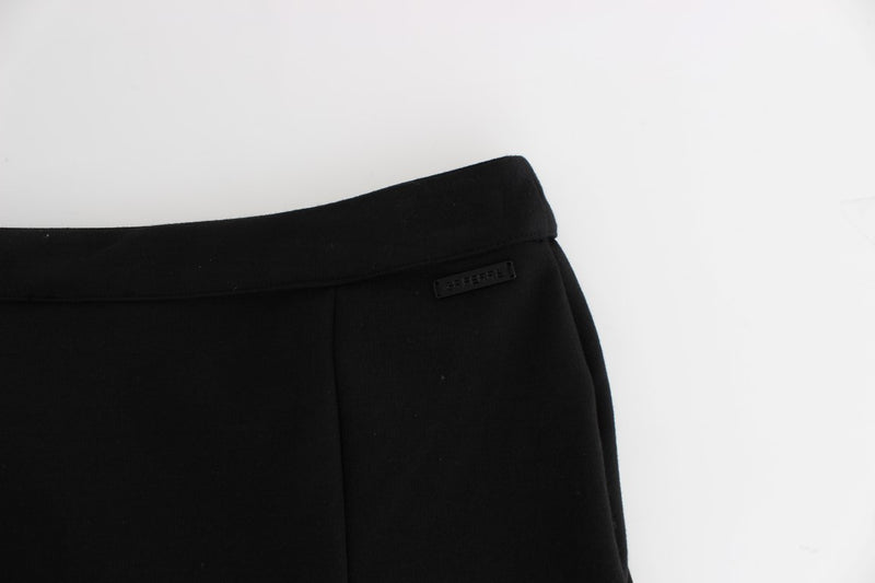 GF Ferre Black Straight Pencil Women's Skirt