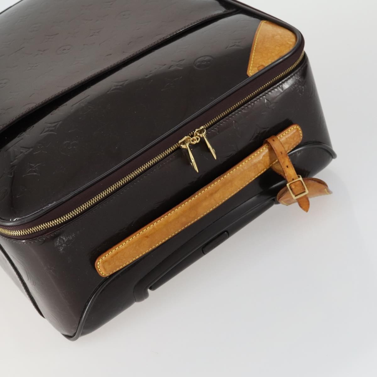 Louis Vuitton Pegase Luggage Monogram Vernis Brown Patent_Leather Travel Bag Bag (Pre-Owned)