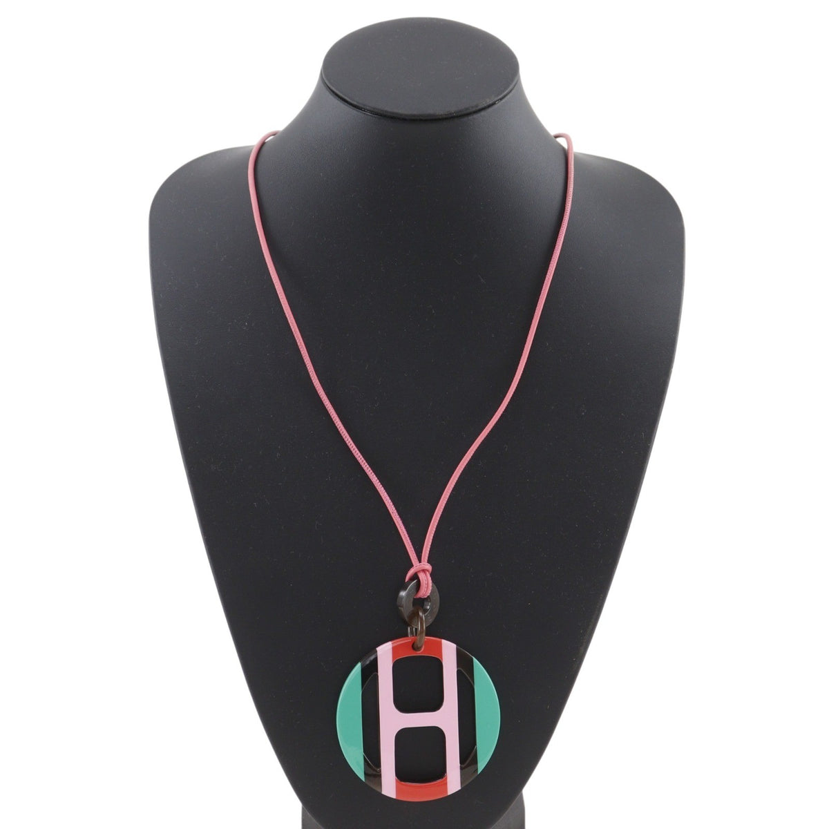Hermes Necklace Buffalo Horn And Horn Pink Horn Necklace Jewelry (Pre-Owned)